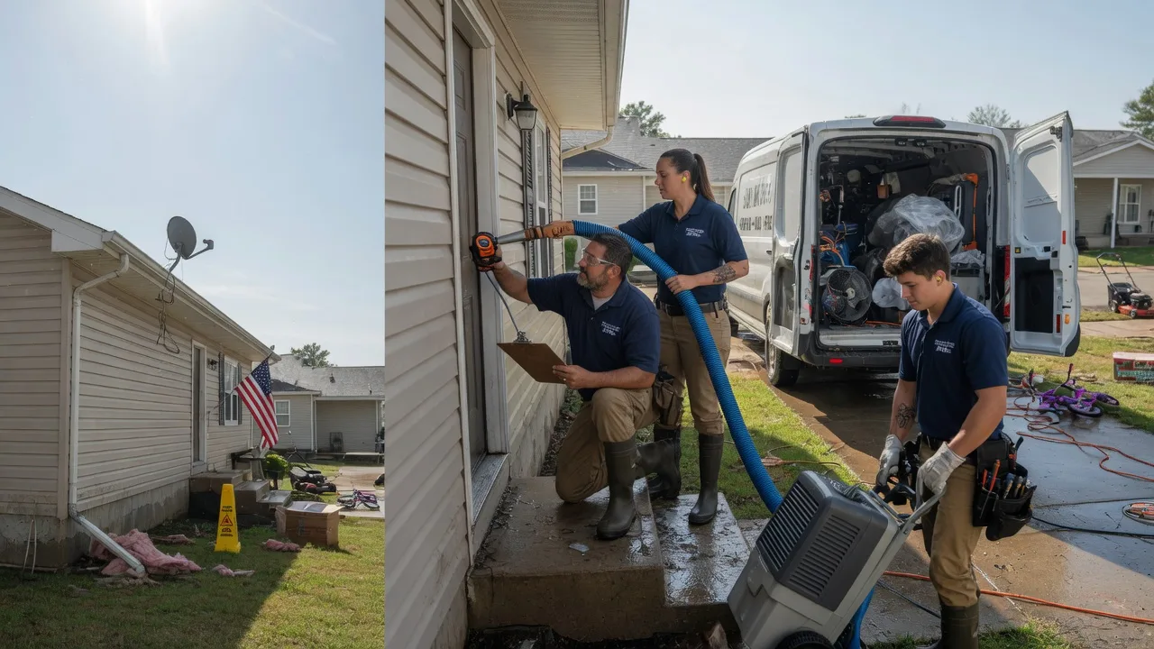 Ceiling Water Damage Restoration in Americus, KS near me